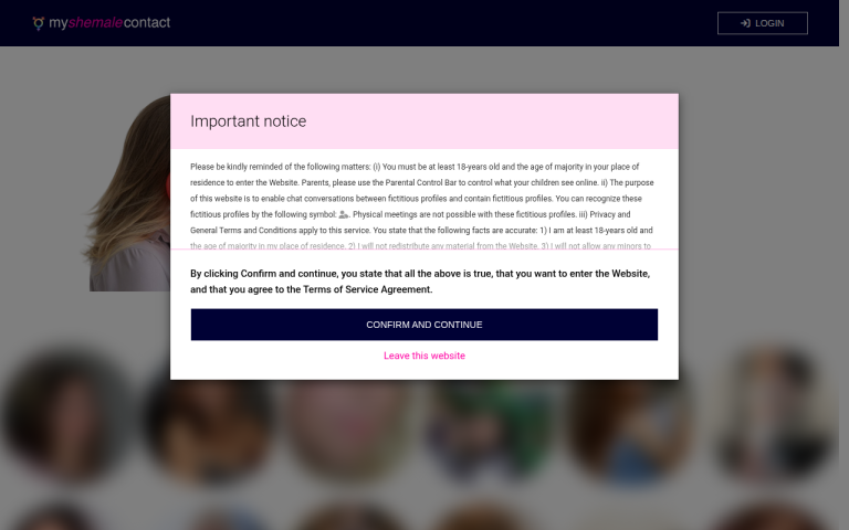 myshemalecontact.com Reviews & Reviews Website Screenshot