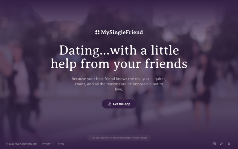 mysinglefriend.com Reviews & Reviews Website Screenshot