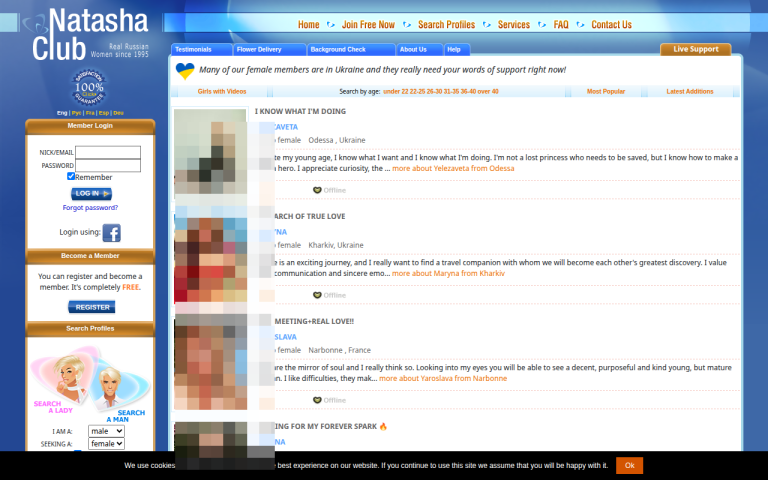 natashaclub.com Reviews & Reviews Website Screenshot