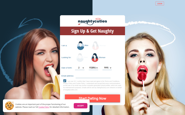naughtycuties.com Reviews & Reviews Website Screenshot
