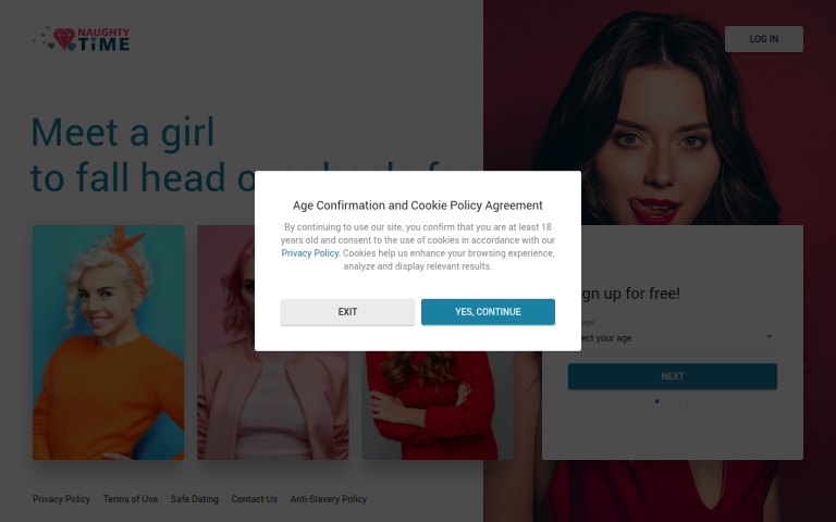 naughtytime.com Reviews & Reviews Website Screenshot