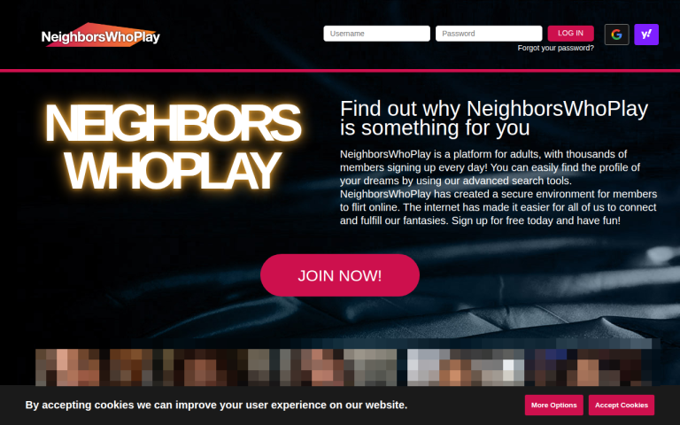 neighborswhoplay.com Reviews & Reviews Website Screenshot
