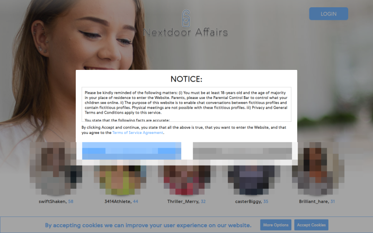 nextdooraffairs.com Reviews & Reviews Website Screenshot