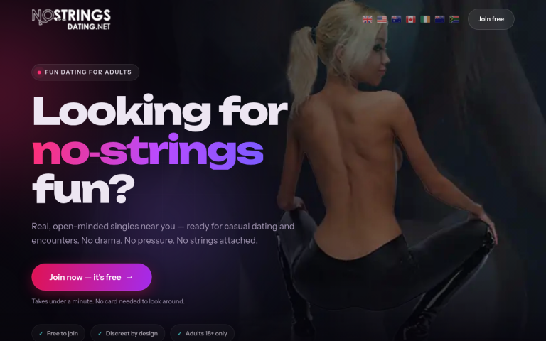 nostringsdating.net Reviews & Reviews Website Screenshot