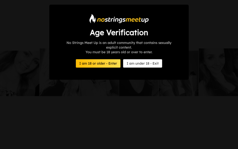 nostringsmeetup.com Reviews & Reviews Website Screenshot