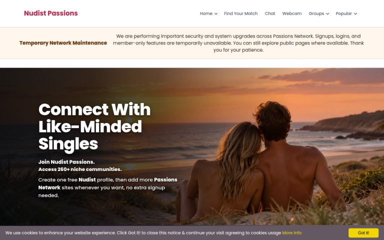 nudistpassions.com Reviews & Reviews Website Screenshot