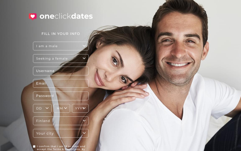 oneclickdates.com Reviews & Reviews Website Screenshot