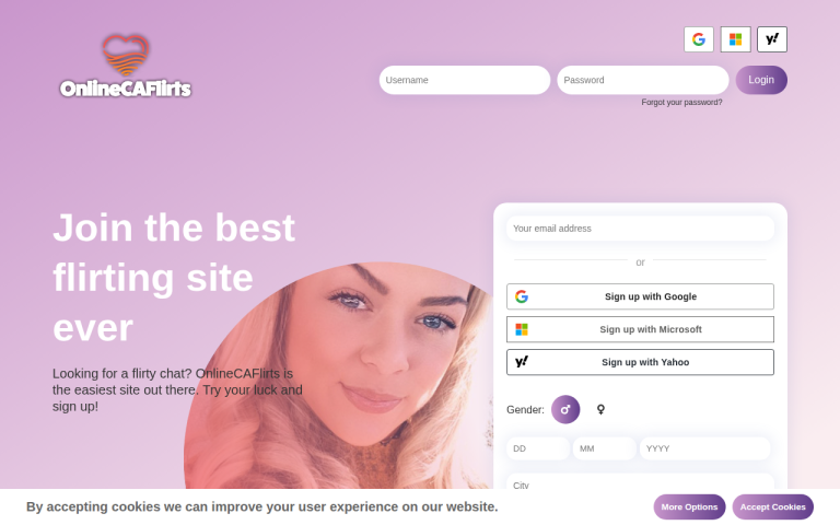 onlinecaflirts.com Reviews & Reviews Website Screenshot