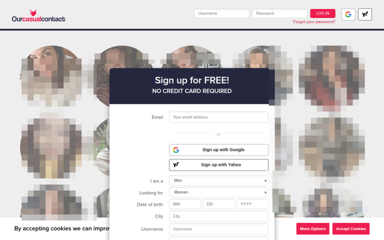 ourcasualcontact.com Reviews & Reviews Website Screenshot