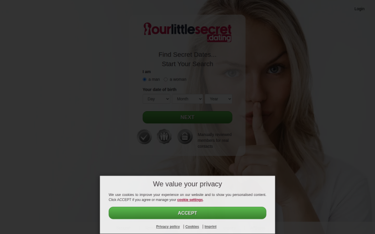 ourlittlesecret.dating Reviews & Reviews Website Screenshot