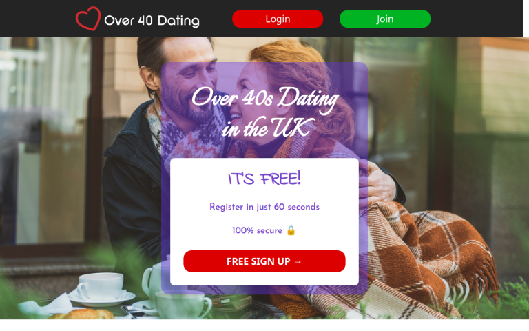 over40datingsite.co.uk Reviews & Reviews Website Screenshot