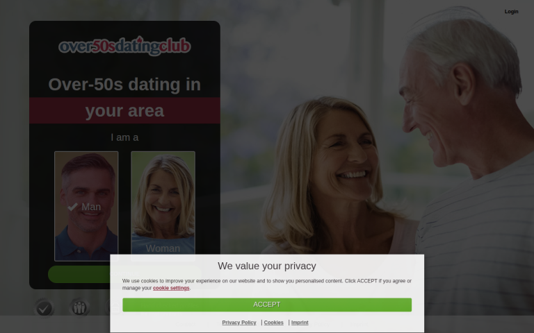 over50sdatingclub.com Reviews & Reviews Website Screenshot