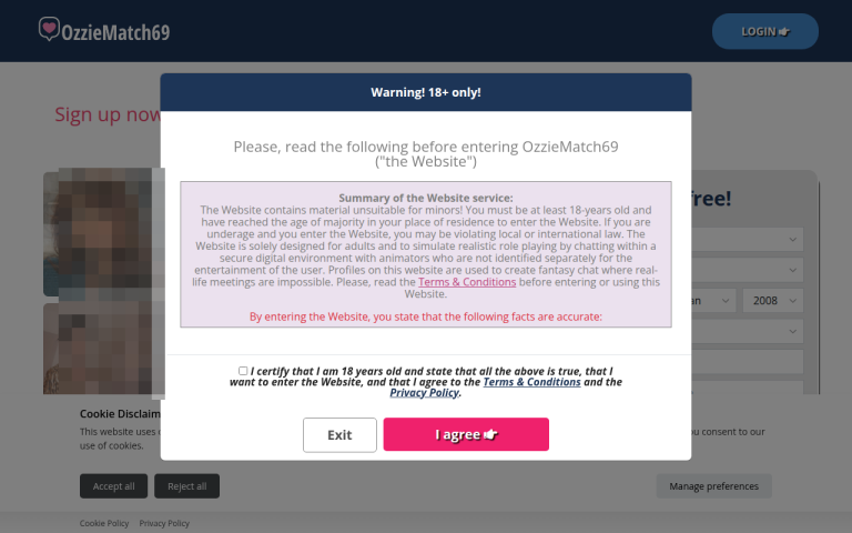 ozziematch69.com Reviews & Reviews Website Screenshot