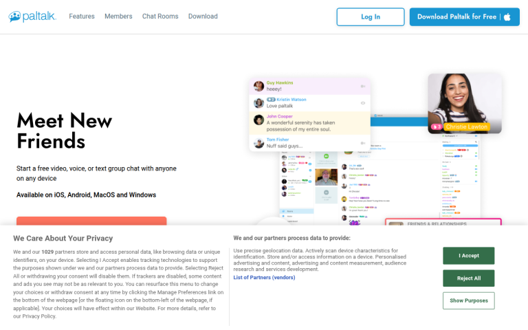paltalk.com Reviews & Reviews Website Screenshot