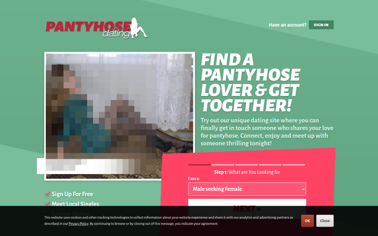 pantyhosedating.com Reviews & Reviews Website Screenshot