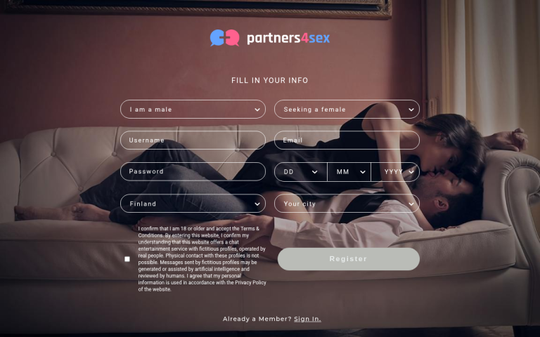 partners4sex.com Reviews & Reviews Website Screenshot