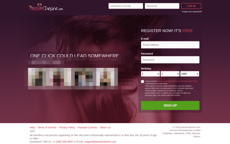 passiondesire.com Reviews & Reviews Website Screenshot