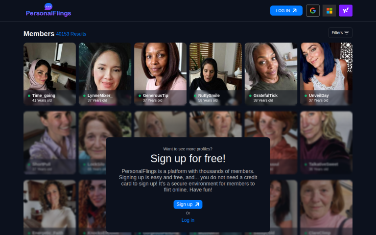 personalflings.com Reviews & Reviews Website Screenshot