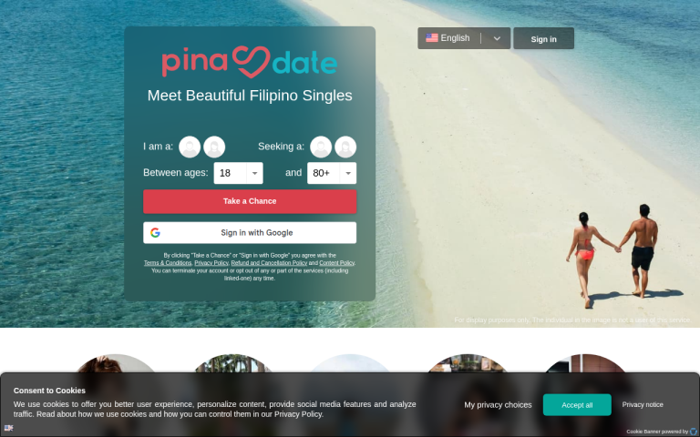 pinadate.com Reviews & Reviews Website Screenshot