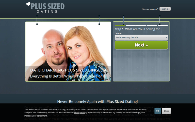 plussizeddating.com.au Reviews & Reviews Website Screenshot