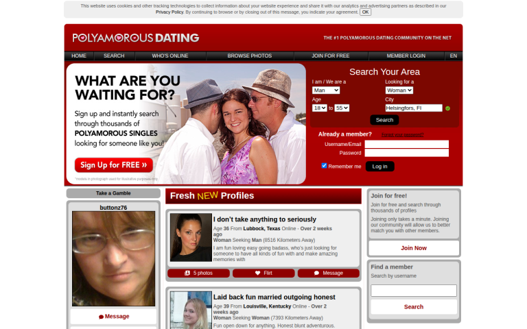 polyamorousdating.com Reviews & Reviews Website Screenshot