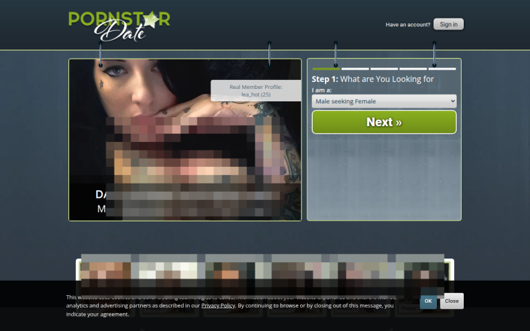 pornstardate.com Reviews & Reviews Website Screenshot