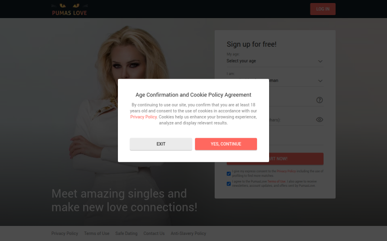 pumaslove.com Reviews & Reviews Website Screenshot