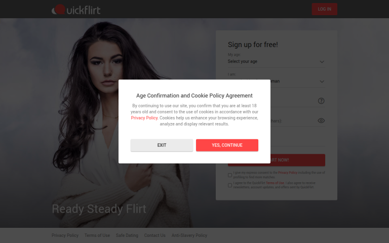quickflirt.com Reviews & Reviews Website Screenshot