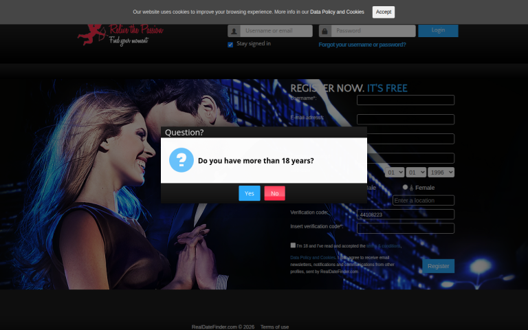realdatefinder.com Reviews & Reviews Website Screenshot
