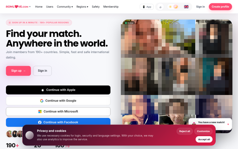 romlove.com Reviews & Reviews Website Screenshot