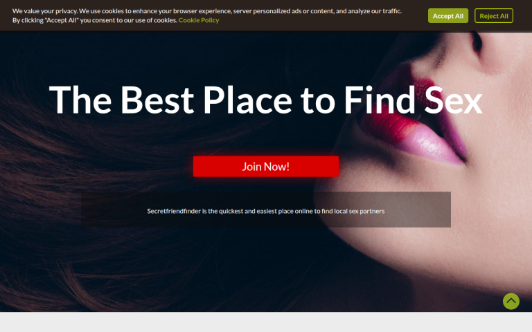secretfriendfinder.com Reviews & Reviews Website Screenshot