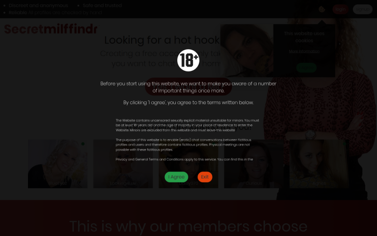 secretmilffindr.co.uk Reviews & Reviews Website Screenshot