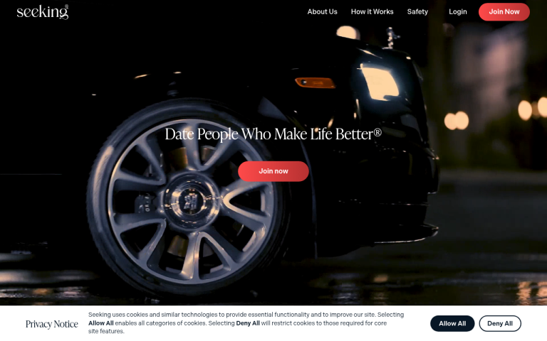 seeking.com Reviews & Reviews Website Screenshot