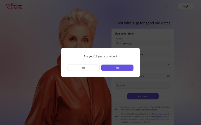 senioren-dates.com Reviews & Reviews Website Screenshot