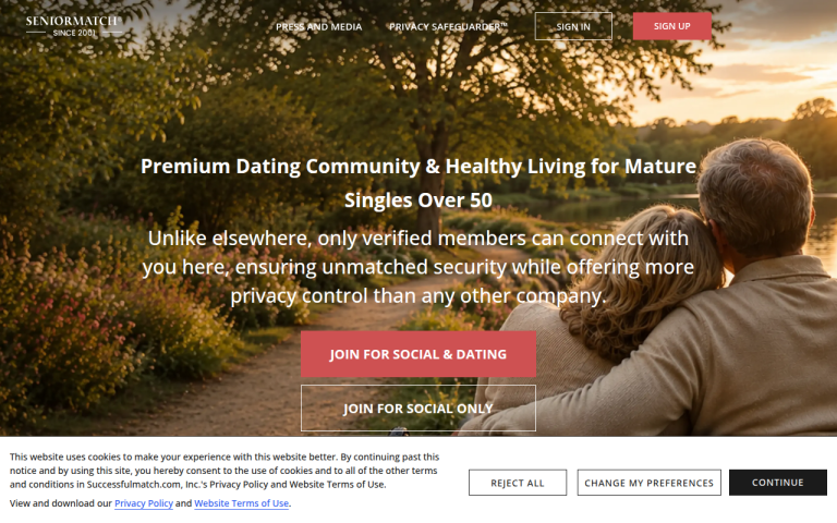 seniormatch.com Reviews & Reviews Website Screenshot