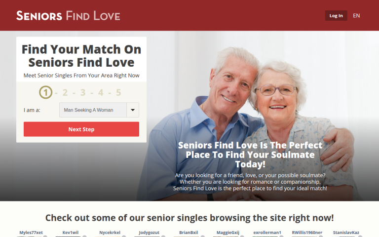 seniorsfindlove.com Reviews & Reviews Website Screenshot