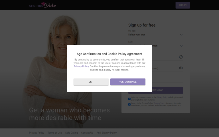 seniorstodate.com Reviews & Reviews Website Screenshot