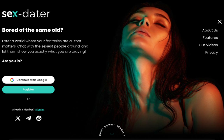 sex-dater.com Reviews & Reviews Website Screenshot