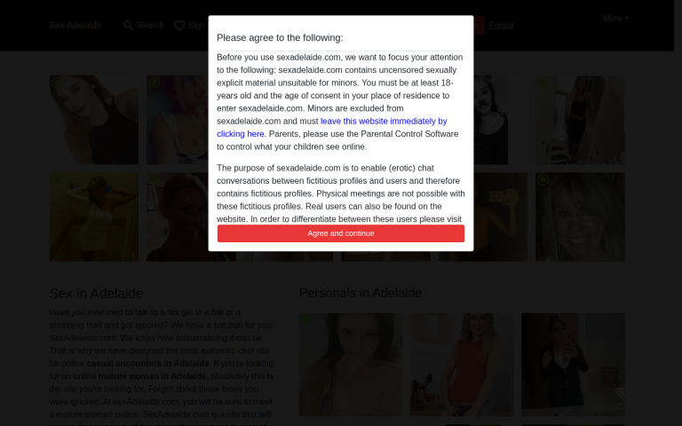 sexadelaide.com Reviews & Reviews Website Screenshot