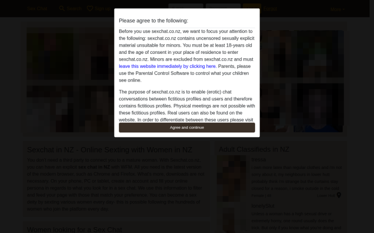 sexchat.co.nz Reviews & Reviews Website Screenshot