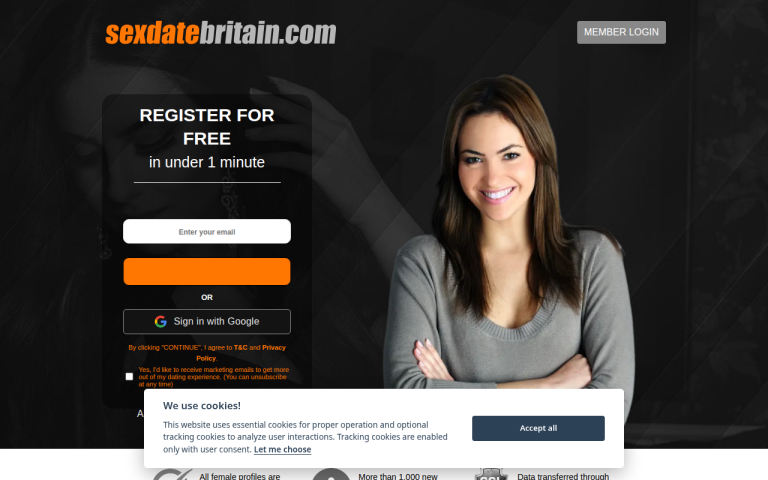 sexdatebritain.com Reviews & Reviews Website Screenshot