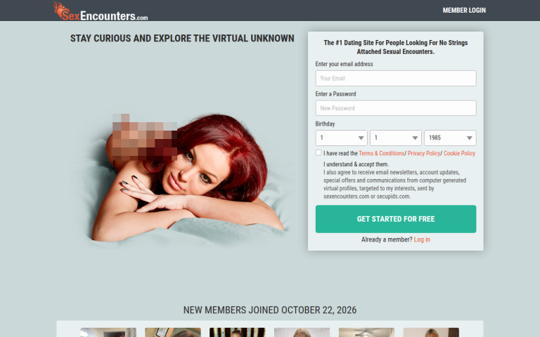 sexencounters.com Reviews & Reviews Website Screenshot