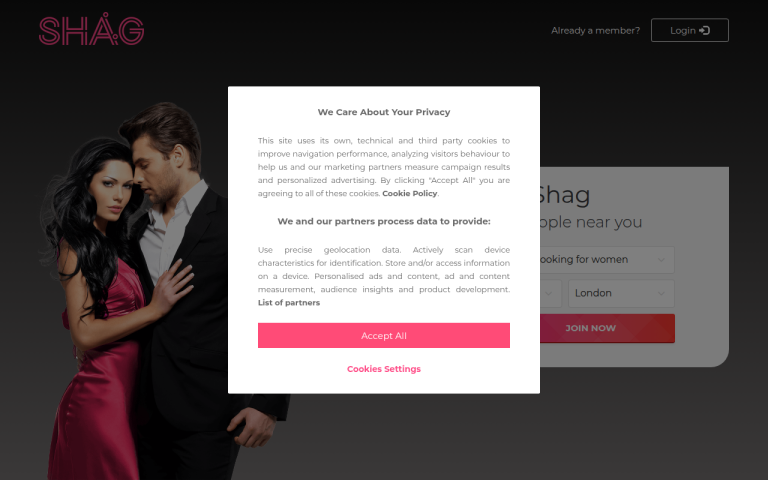 shag.co.uk Reviews & Reviews Website Screenshot