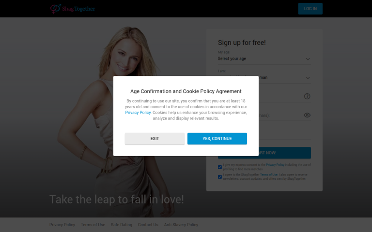 shagtogether.com Reviews & Reviews Website Screenshot