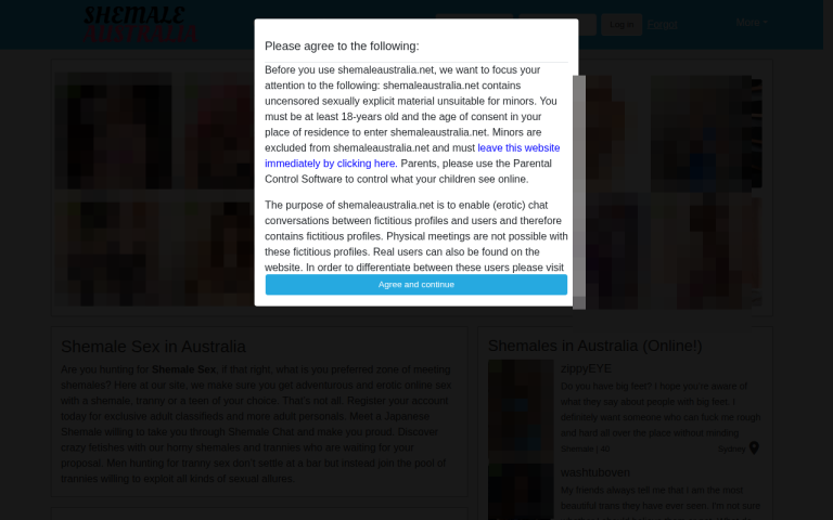 shemaleaustralia.net Reviews & Reviews Website Screenshot