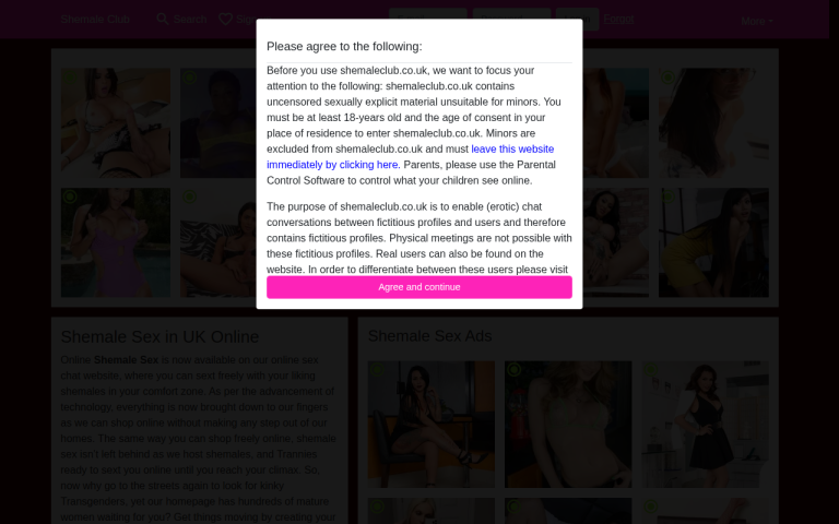 shemaleclub.co.uk Reviews & Reviews Website Screenshot