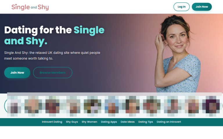 singleandshy.com Reviews & Reviews Website Screenshot