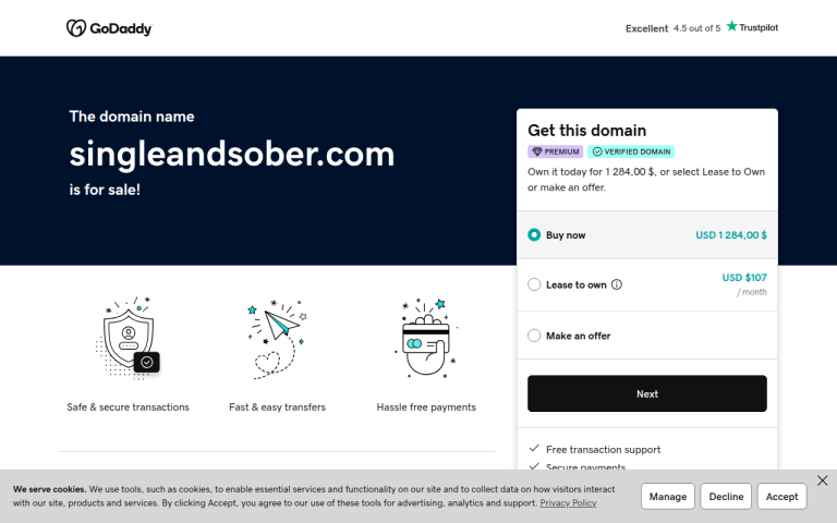 singleandsober.com Reviews & Reviews Website Screenshot