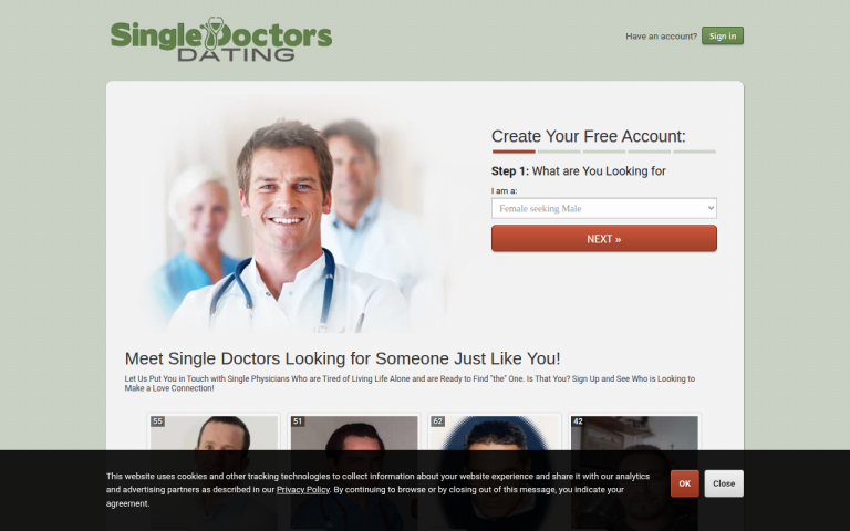singledoctorsdating.com Reviews & Reviews Website Screenshot