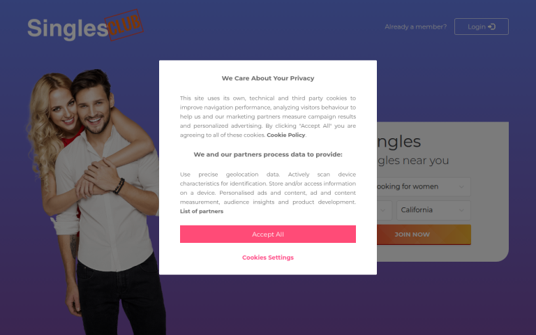 singles.club Reviews & Reviews Website Screenshot